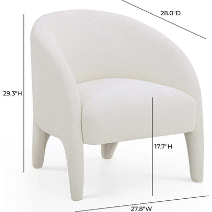 Kris Chenille Accent Chair by TOV Furniture. Made from fabric, plywood in a eclectic & global style.