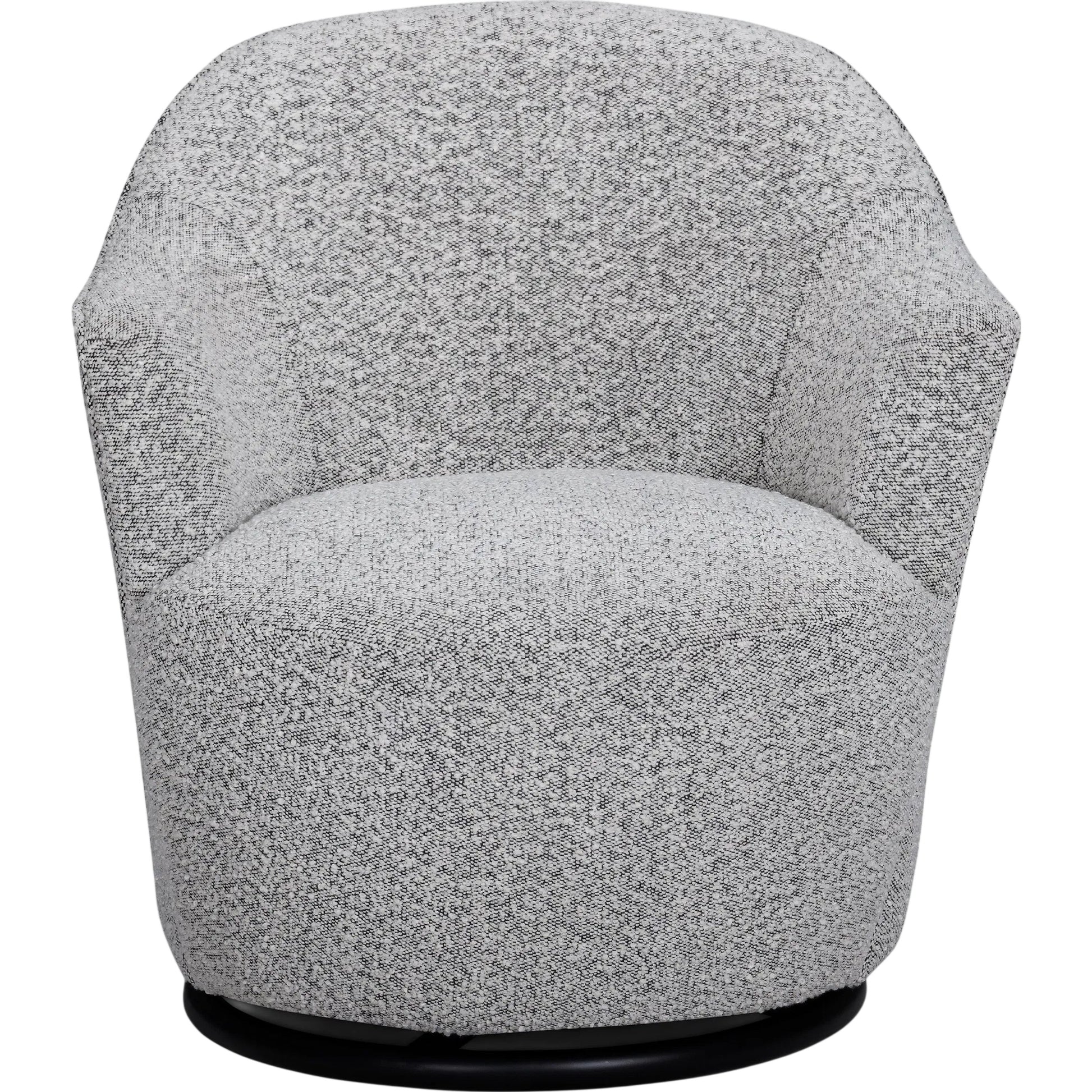 Skyla Performance Boucle Swivel Accent Chair by TOV Furniture in grey. Made from fabric, plywood in a unique style.