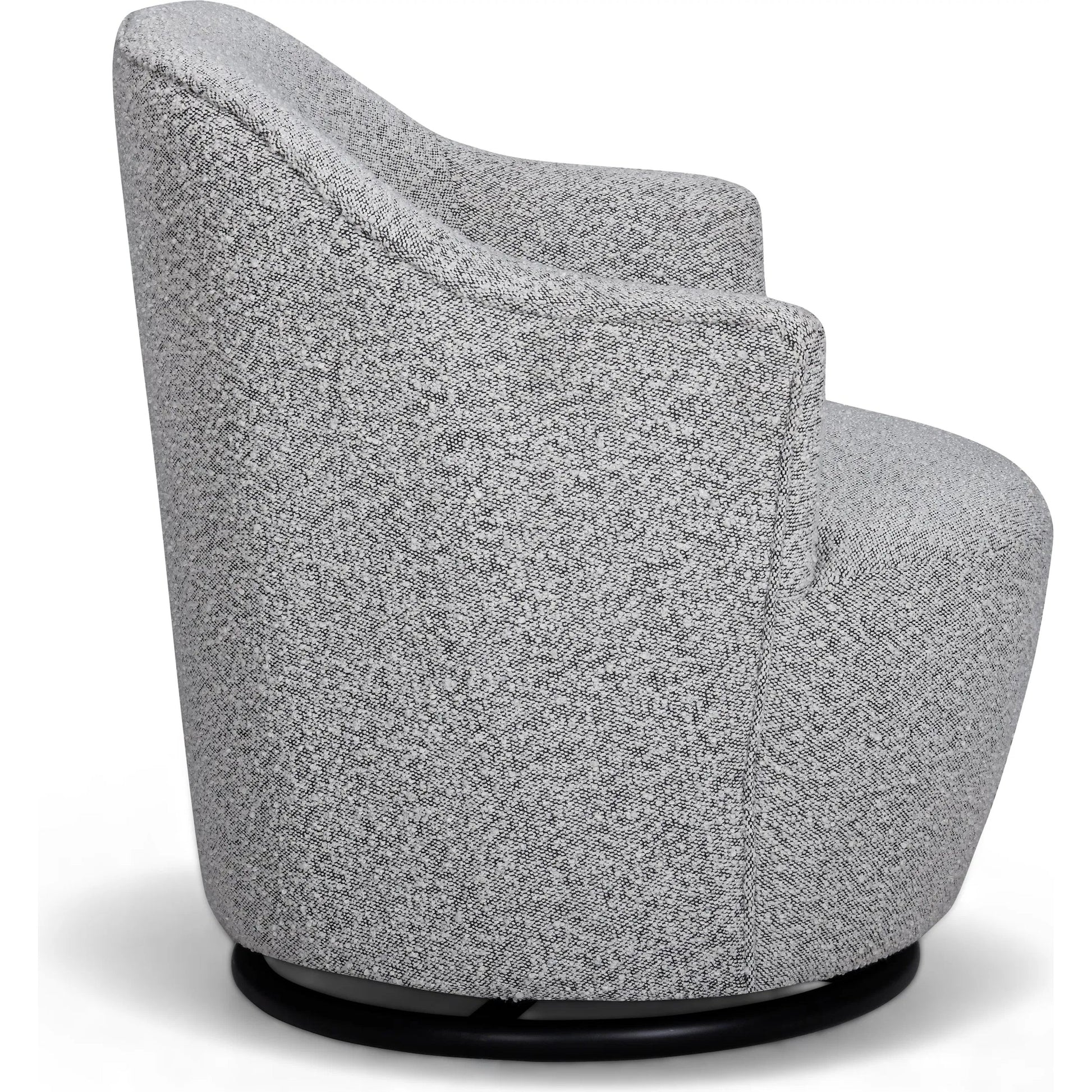 Skyla Performance Boucle Swivel Accent Chair by TOV Furniture in grey. Made from fabric, plywood in a unique style.