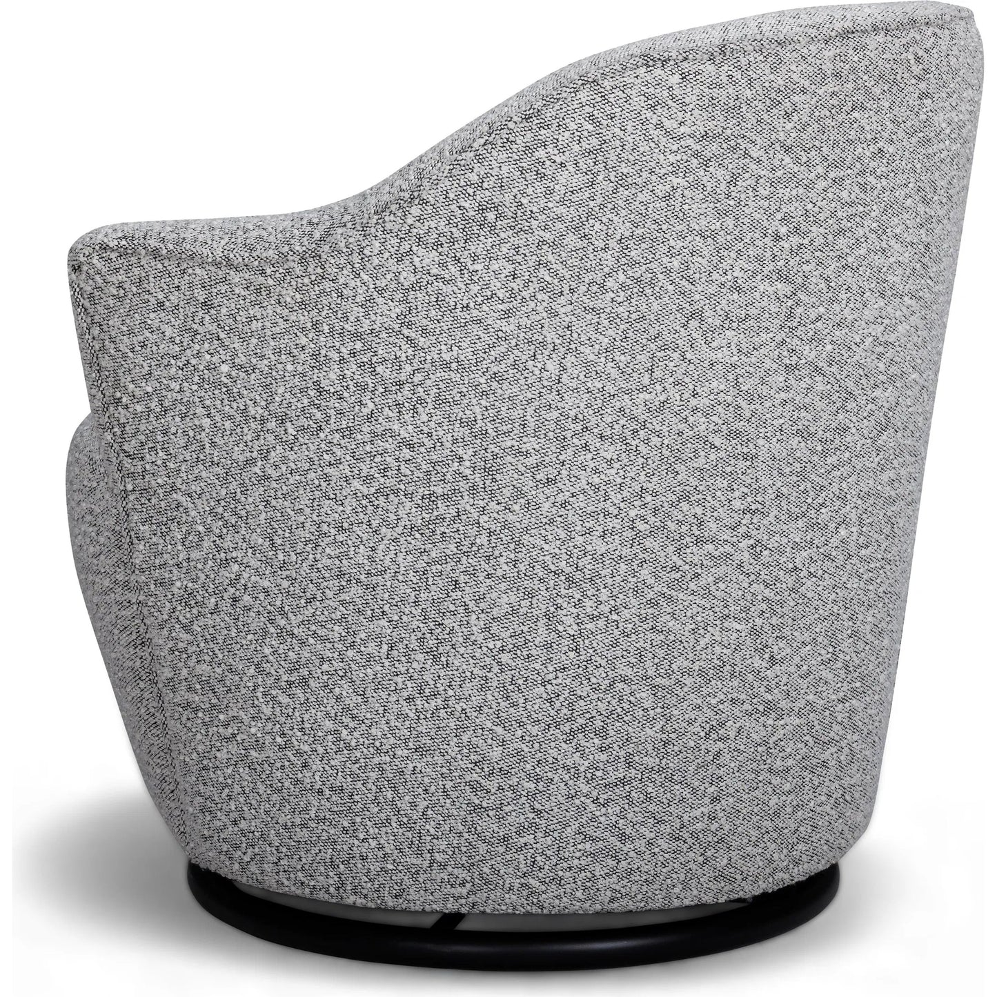 003 SI-2532697 | Additional Silo | Skyla Performance Boucle Swivel Accent Chair by TOV Furniture in grey. Made from fabric, plywood in a unique style.