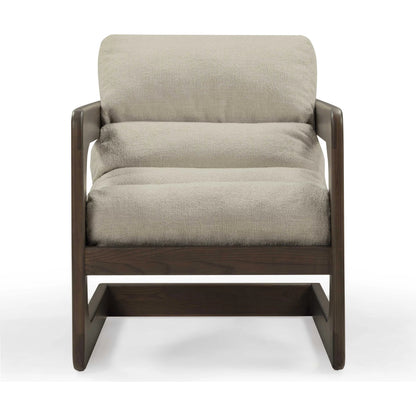 Palma Textured Weave Accent Chair by TOV Furniture. Made from ash wood, fabric in a transitional style.