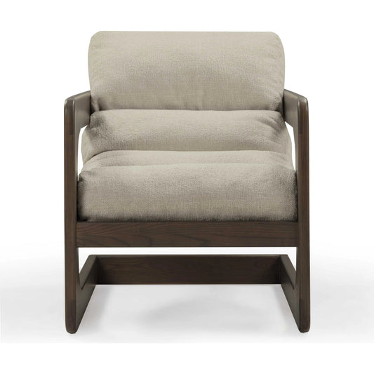 Palma Textured Weave Accent Chair by TOV Furniture. Made from ash wood, fabric in a transitional style.