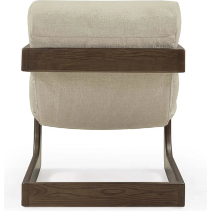 Palma Textured Weave Accent Chair by TOV Furniture. Made from ash wood, fabric in a transitional style.