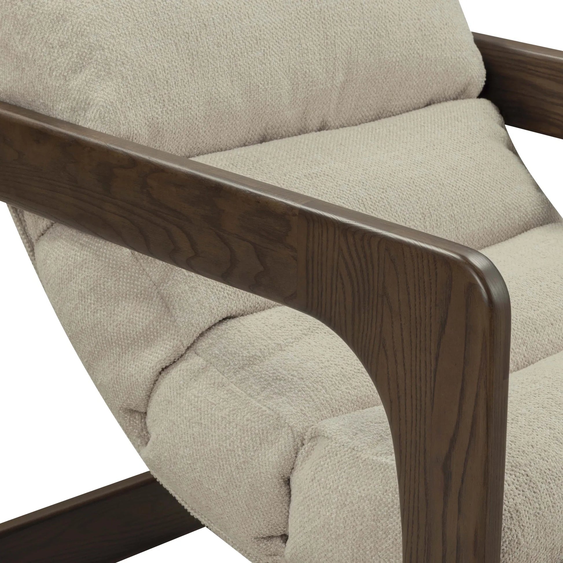 Palma Textured Weave Accent Chair by TOV Furniture. Made from ash wood, fabric in a transitional style.