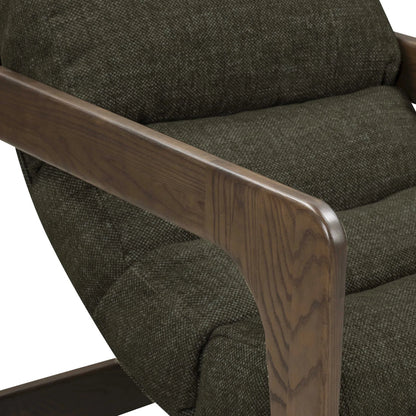 Palma Textured Weave Accent Chair by TOV Furniture. Made from ash wood, fabric in a transitional style.