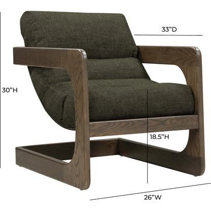Palma Textured Weave Accent Chair by TOV Furniture. Made from ash wood, fabric in a transitional style.
