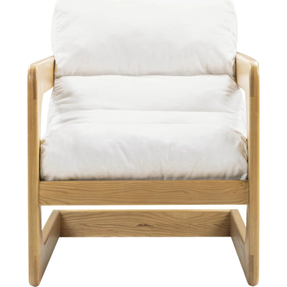 Palma Upcycled Fabric Accent Chair by TOV Furniture. Made from ash wood, recycled fabric in a transitional style.