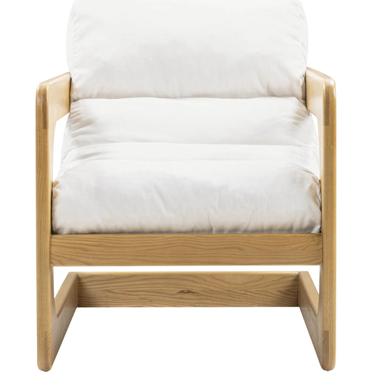 Palma Upcycled Fabric Accent Chair by TOV Furniture. Made from ash wood, recycled fabric in a unique style.