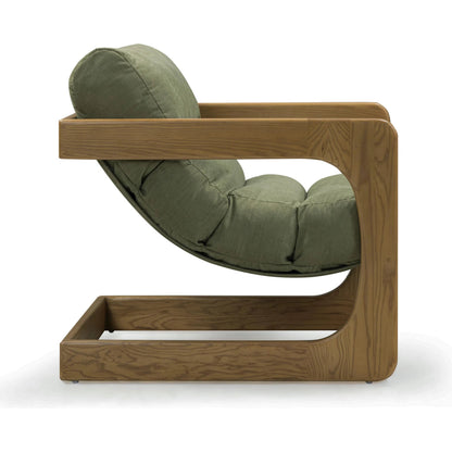 Palma Upcycled Fabric Accent Chair by TOV Furniture. Made from ash wood, recycled fabric in a transitional style.