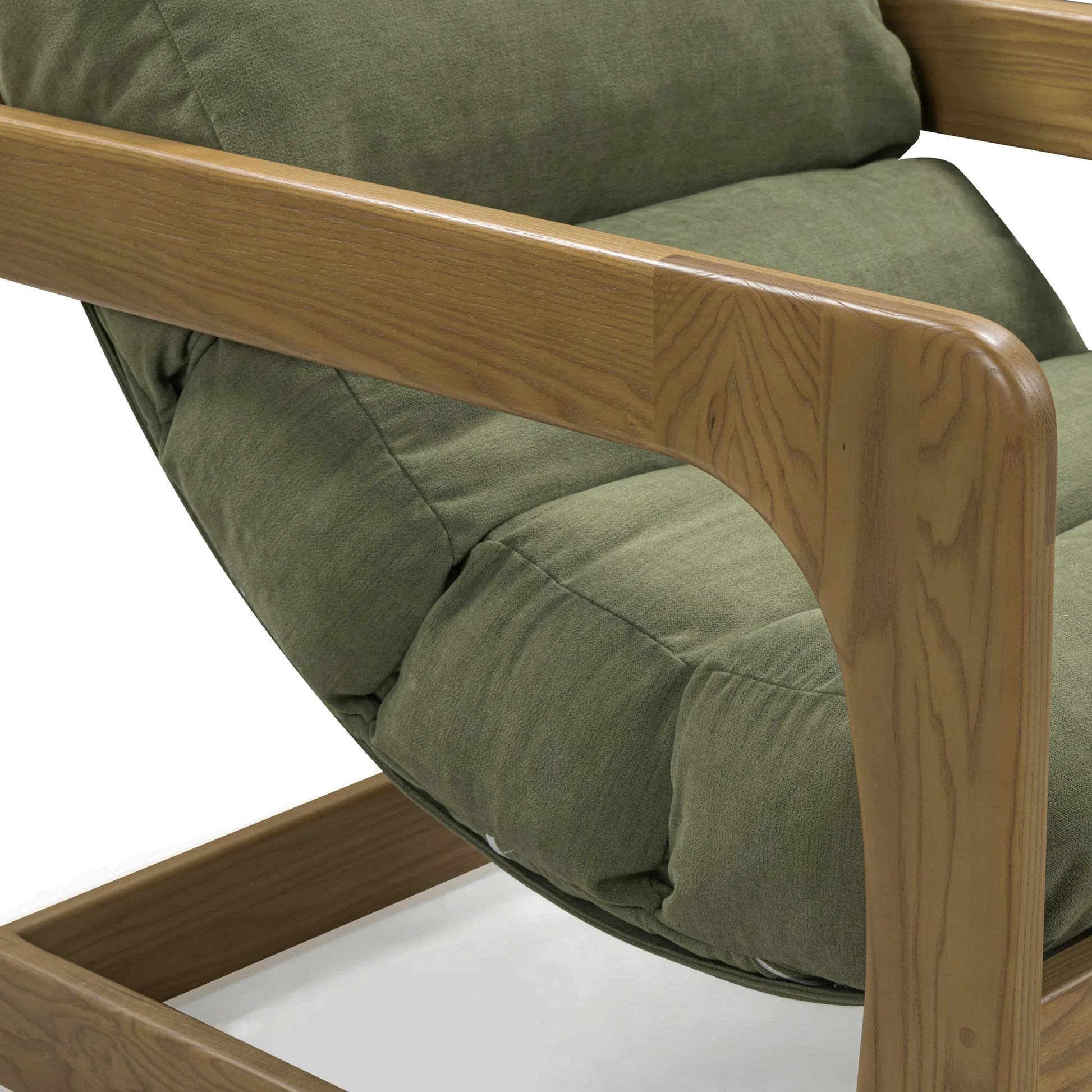 Palma Upcycled Fabric Accent Chair by TOV Furniture. Made from ash wood, recycled fabric in a transitional style.