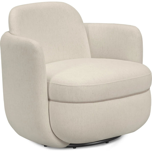 Wolfie Swivel Chair by TOV Furniture. Made from chenille, plywood in a unique style.