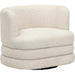 Astor Heavy Swivel Hotel Lounge Chair by TOV Furniture. Made from boucle, plywood in a modern style.