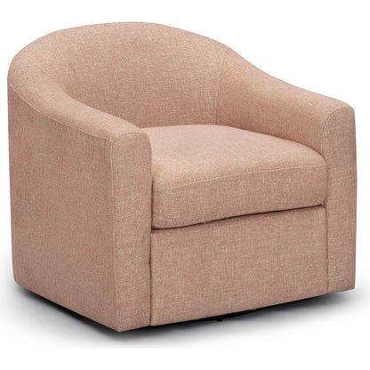 Thao Basketweave Swivel Chair by TOV Furniture. Made from fabric, metal, plywood in a transitional style.