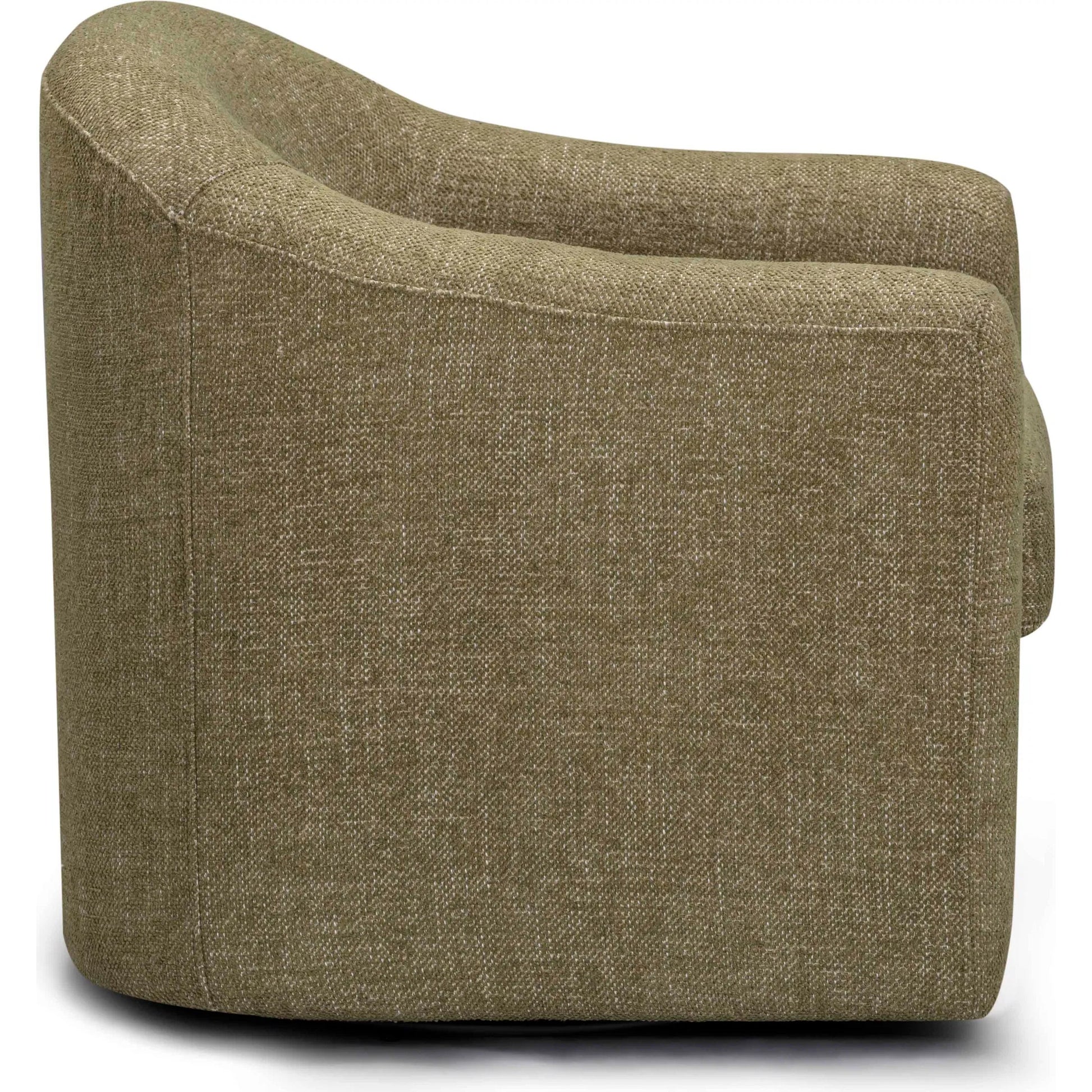 Thao Basketweave Swivel Chair by TOV Furniture. Made from fabric, metal, plywood in a transitional style.