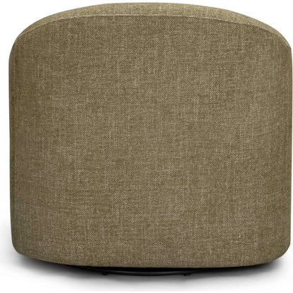 Thao Basketweave Swivel Chair by TOV Furniture. Made from fabric, metal, plywood in a transitional style.
