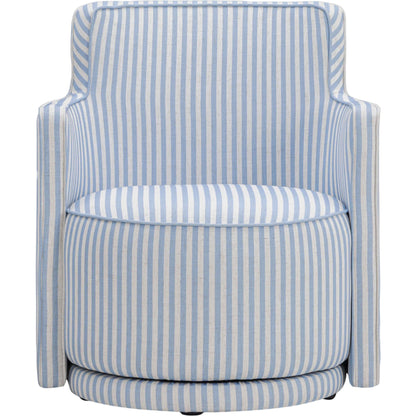 Passe Striped Swivel Chair by TOV Furniture. Made from linen, plywood in a unique style.