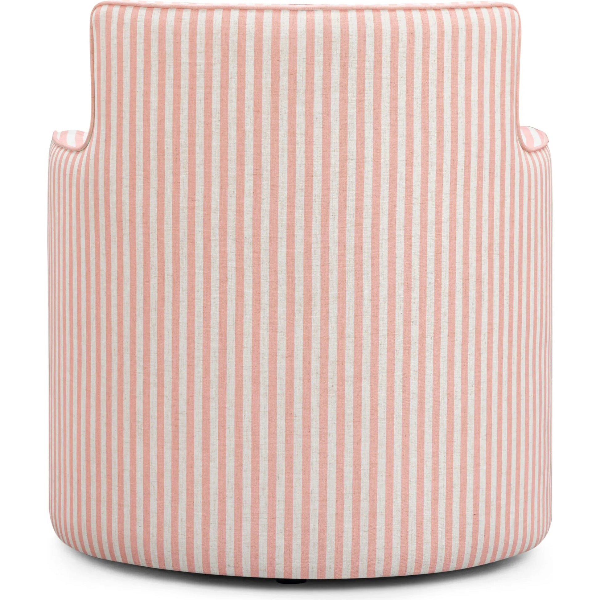 Passe Striped Swivel Chair by TOV Furniture. Made from linen, plywood in a unique style.