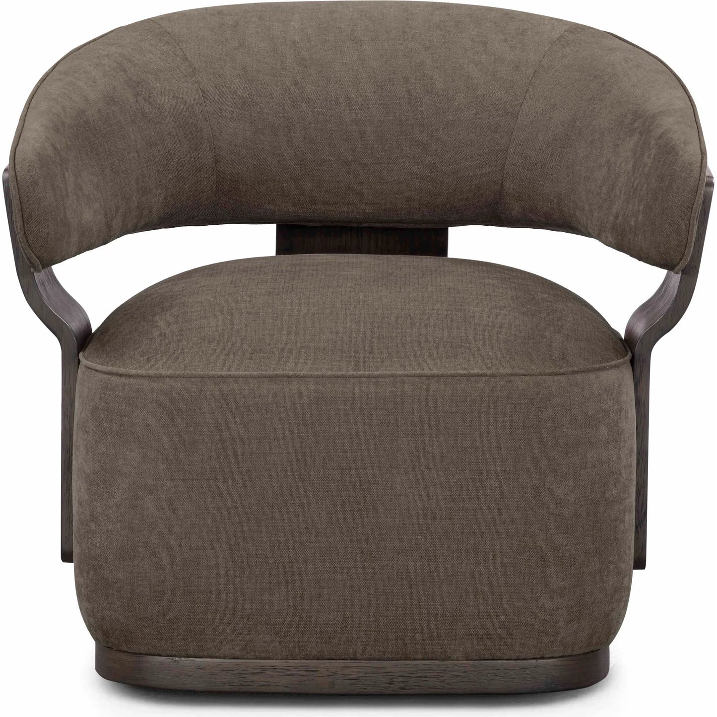001 SI-2519465 | Primary Silo | Madison Linen Swivel Accent Chair by TOV Furniture. Made from chenille, plywood, rubberwood in a eclectic & global style.