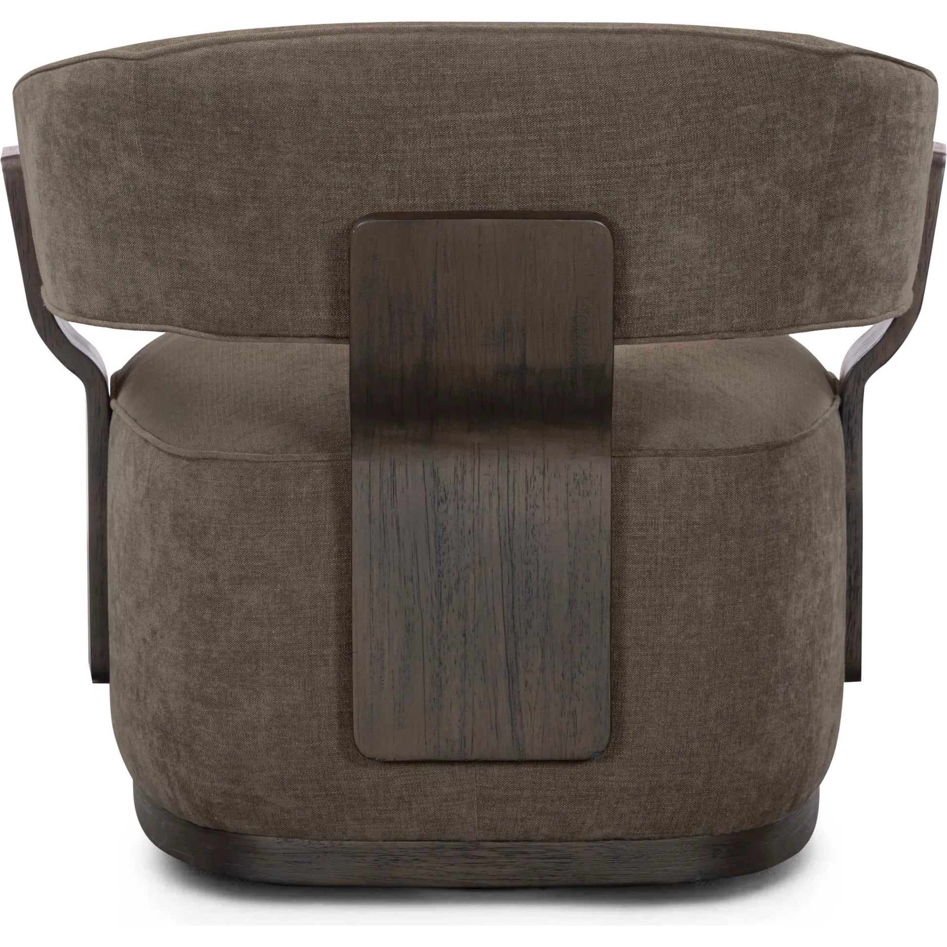 Madison Linen Swivel Accent Chair by TOV Furniture. Made from chenille, plywood, rubberwood in a eclectic & global style.