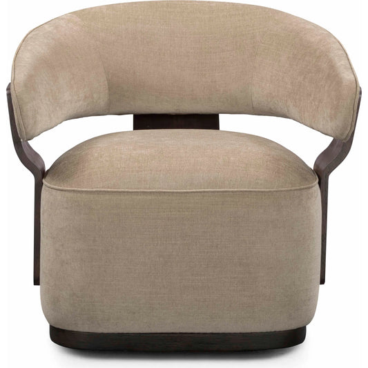 Madison Linen Swivel Accent Chair by TOV Furniture. Made from chenille, plywood, rubberwood in a eclectic & global style.