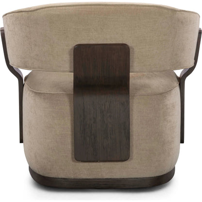 Madison Linen Swivel Accent Chair by TOV Furniture. Made from chenille, plywood, rubberwood in a eclectic & global style.