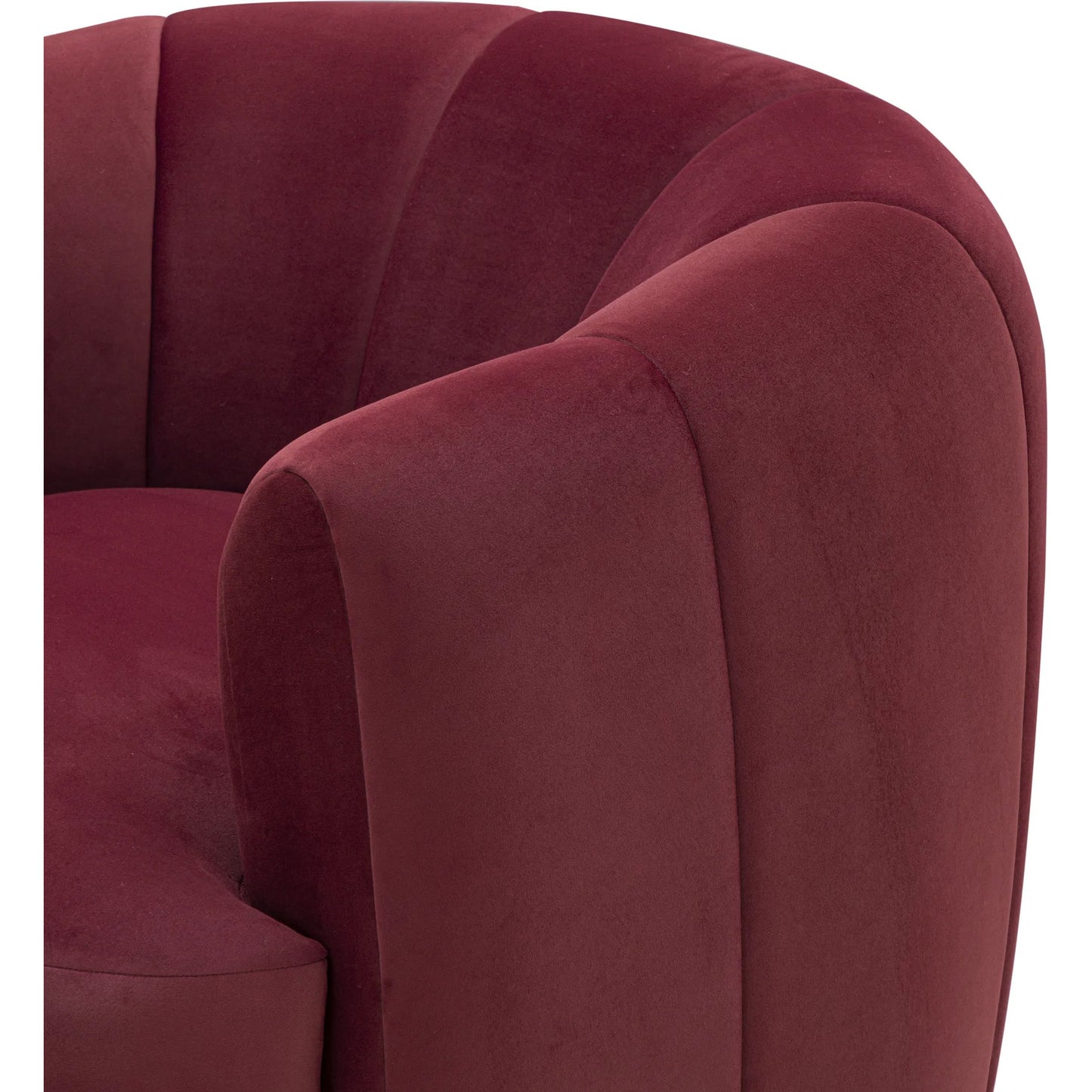 009 SI-2532659 | Closeup | Jasmine Performance Velvet Swivel Accent Chair by TOV Furniture. Made from fabric, plywood in a unique style.