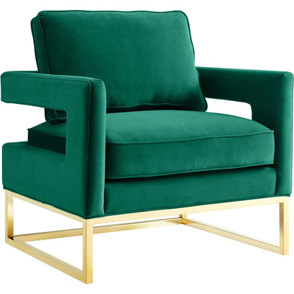 Avery Chair by TOV Furniture in gold. Made from unique in a modern style.