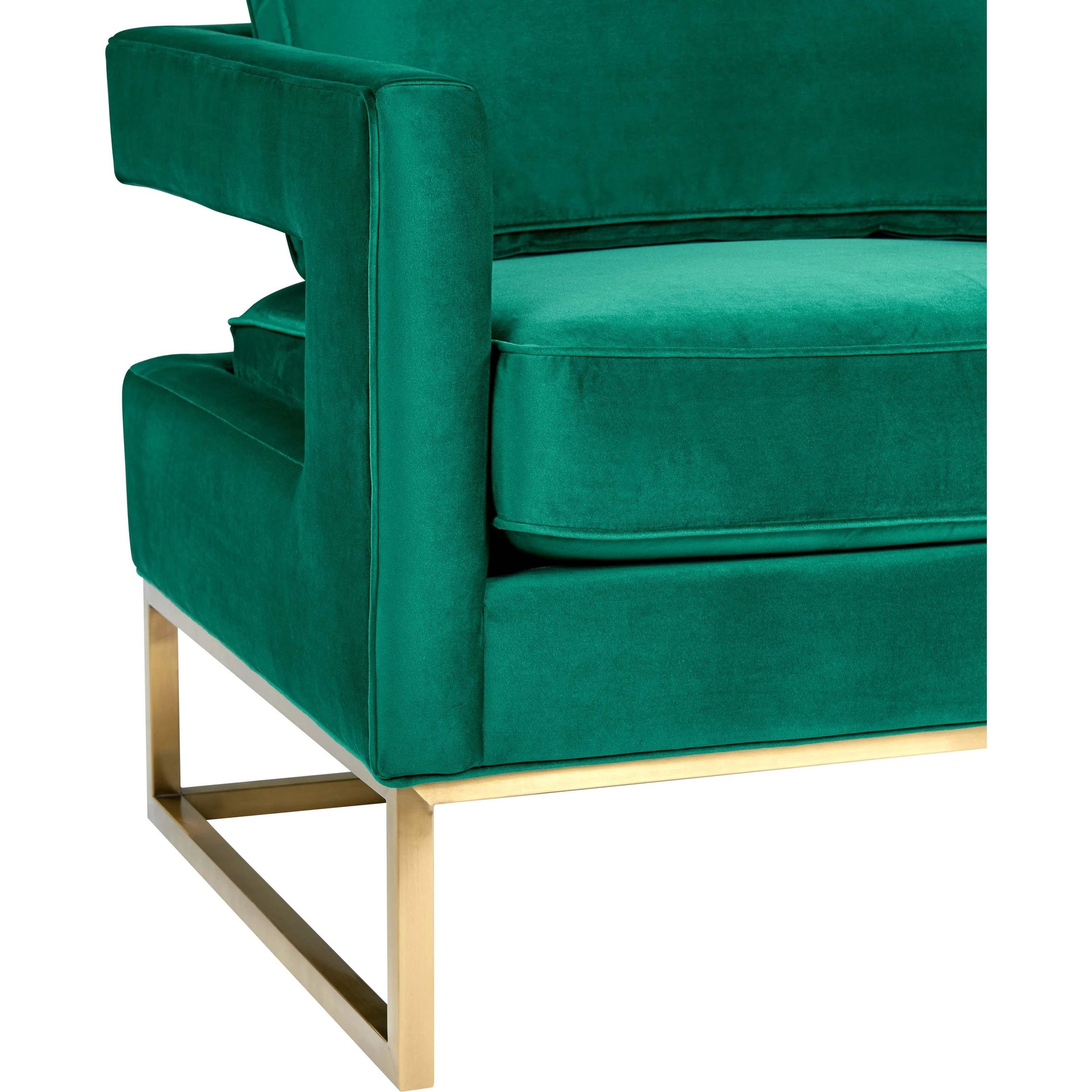 Avery Chair by TOV Furniture in gold. Made from unique in a modern style.