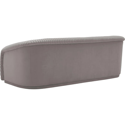 Yara Pleated Velvet Sofa by TOV Furniture. Made from velvet in a modern style.