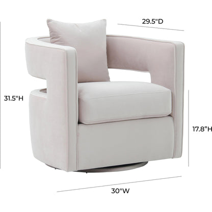 Kennedy Swivel Chair by TOV Furniture. Made from unique in a modern style.