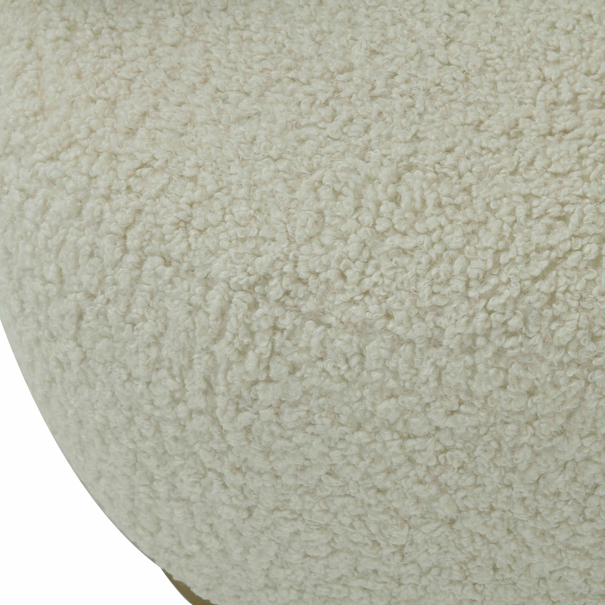 Austin Faux Shearling Chair by TOV Furniture in beige. Made from faux shearling in a modern style.