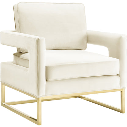 Avery Chair by TOV Furniture in gold. Made from unique in a modern style.