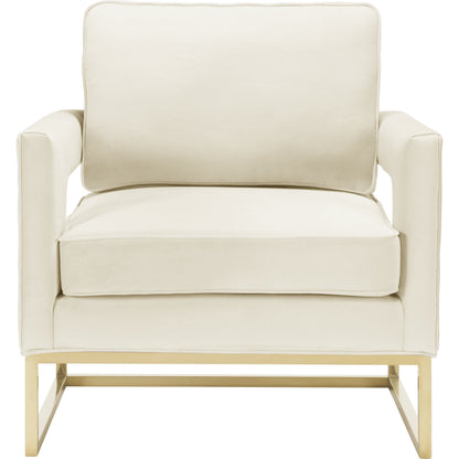 Avery Chair by TOV Furniture in gold. Made from unique in a modern style.