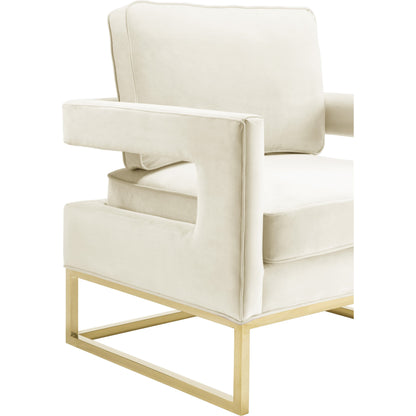 Avery Chair by TOV Furniture in gold. Made from unique in a modern style.