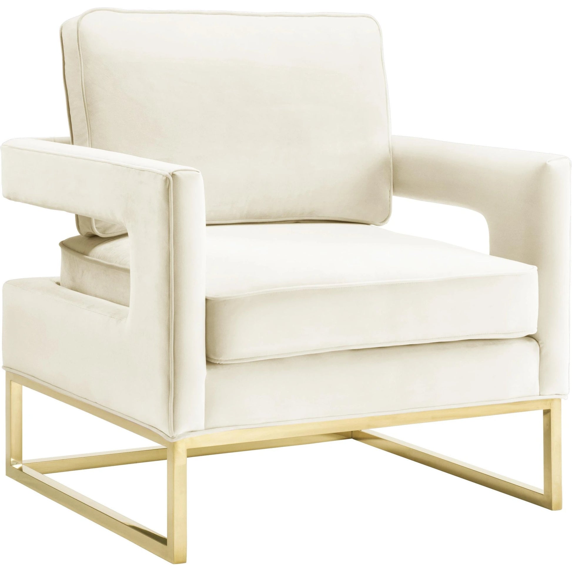 Avery Chair by TOV Furniture in gold. Made from unique in a modern style.