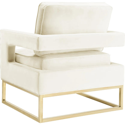 Avery Chair by TOV Furniture in gold. Made from unique in a modern style.