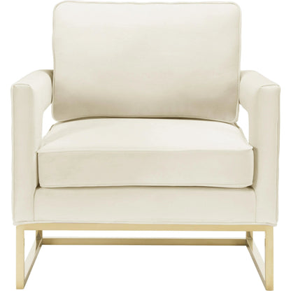 Avery Chair by TOV Furniture in gold. Made from unique in a modern style.
