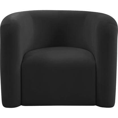 Curves Velvet Lounge Chair by TOV Furniture. Made from velvet, pine, plywood in a modern style.