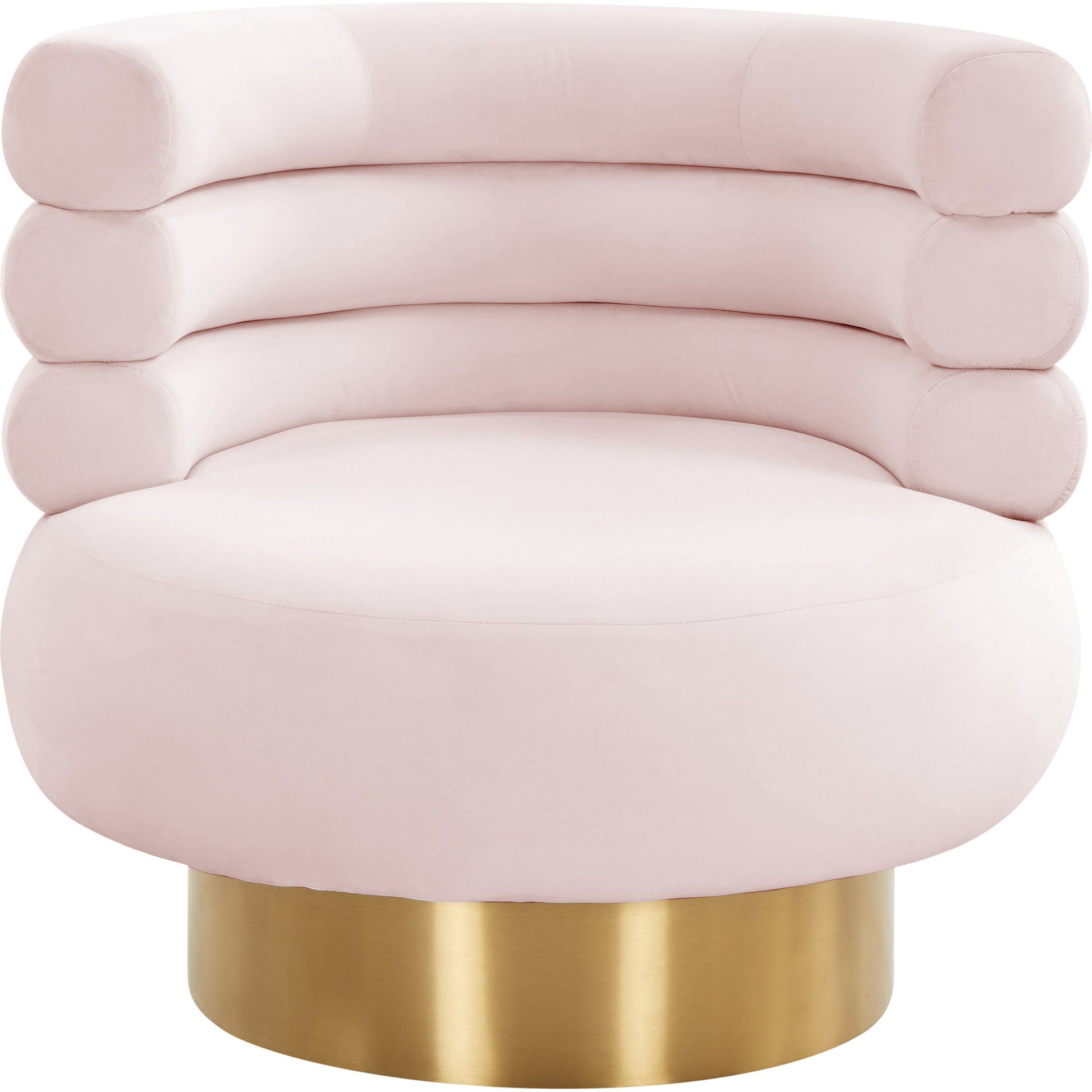 Naomi Velvet Swivel Chair by TOV Furniture. Made from velvet, pine, plywood in a modern style.