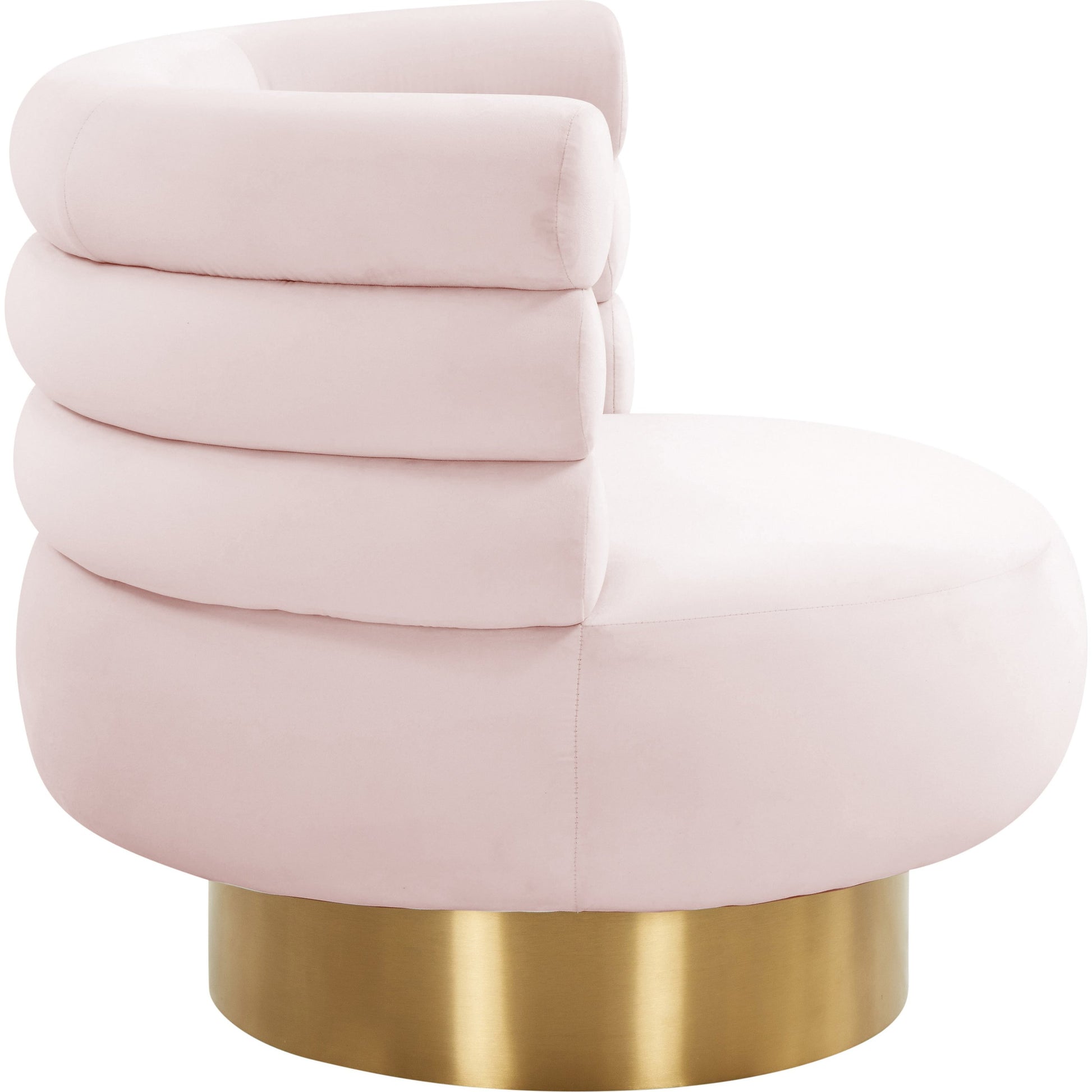 Naomi Velvet Swivel Chair by TOV Furniture. Made from velvet, pine, plywood in a modern style.