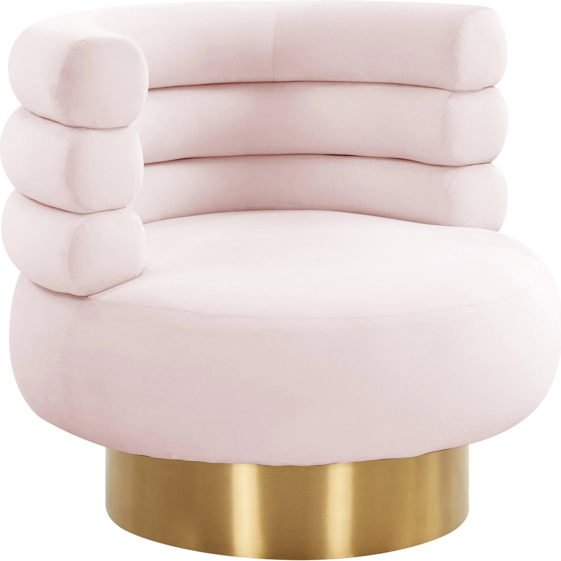 Naomi Velvet Swivel Chair by TOV Furniture. Made from velvet, pine, plywood in a modern style.