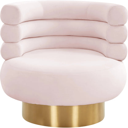 Naomi Velvet Swivel Chair by TOV Furniture. Made from velvet, pine, plywood in a modern style.