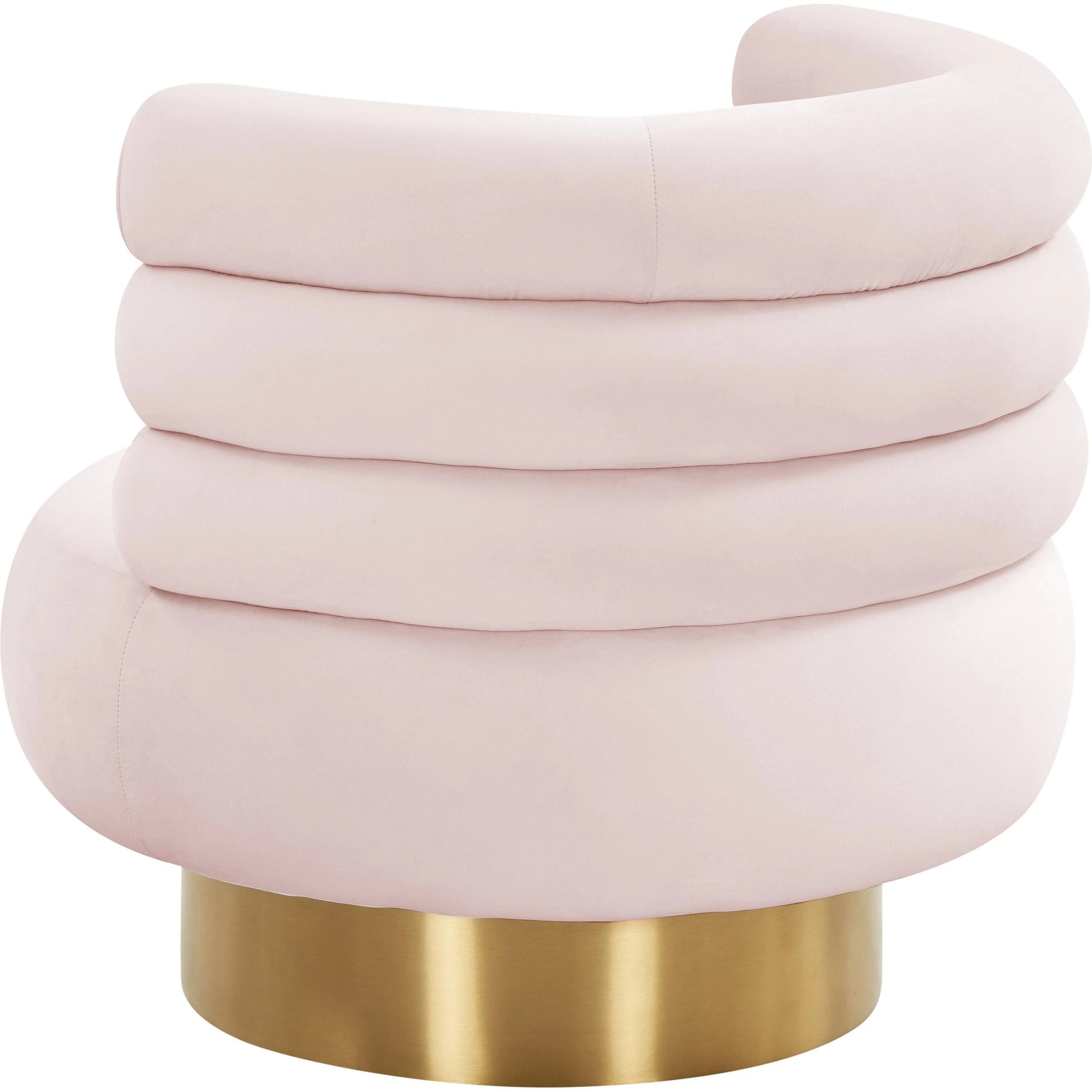 Naomi Velvet Swivel Chair by TOV Furniture. Made from velvet, pine, plywood in a modern style.