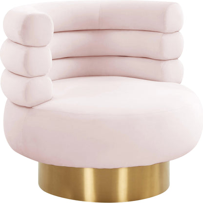 Naomi Velvet Swivel Chair by TOV Furniture. Made from velvet, pine, plywood in a modern style.