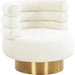 Naomi Velvet Swivel Chair by TOV Furniture. Made from velvet, pine, plywood in a modern style.