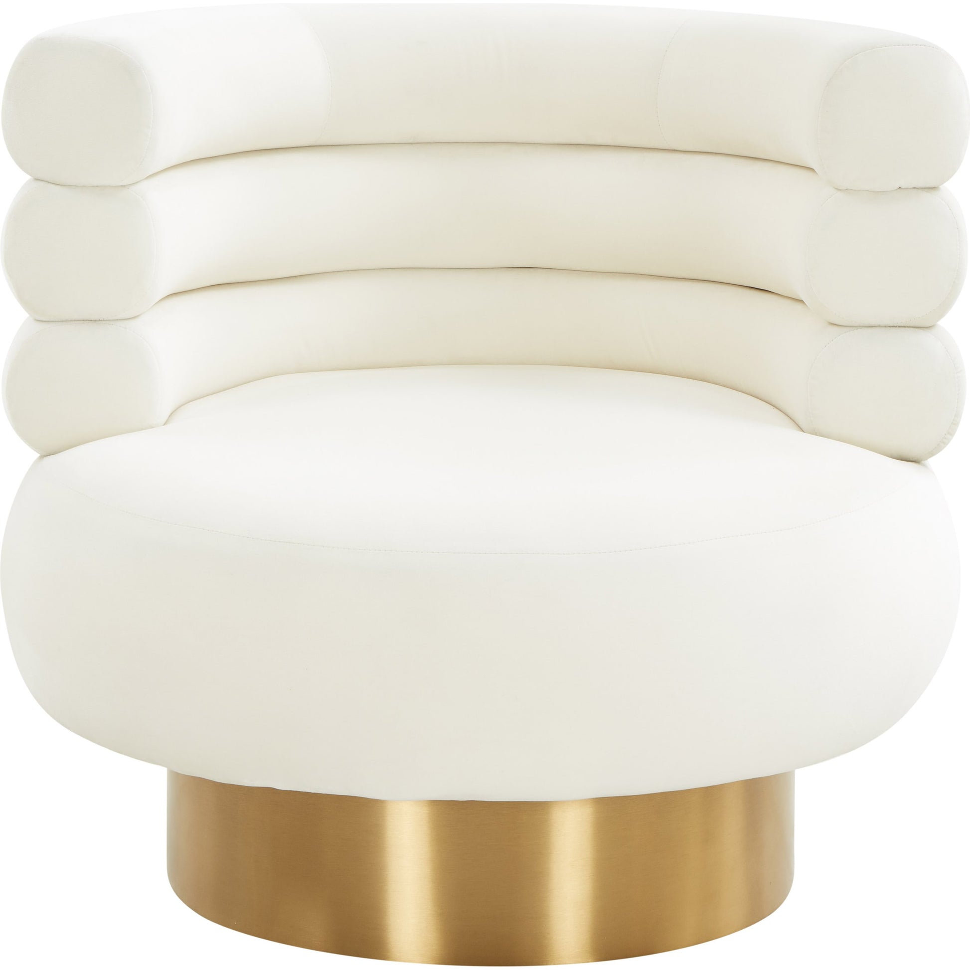 Naomi Velvet Swivel Chair by TOV Furniture. Made from velvet, pine, plywood in a modern style.