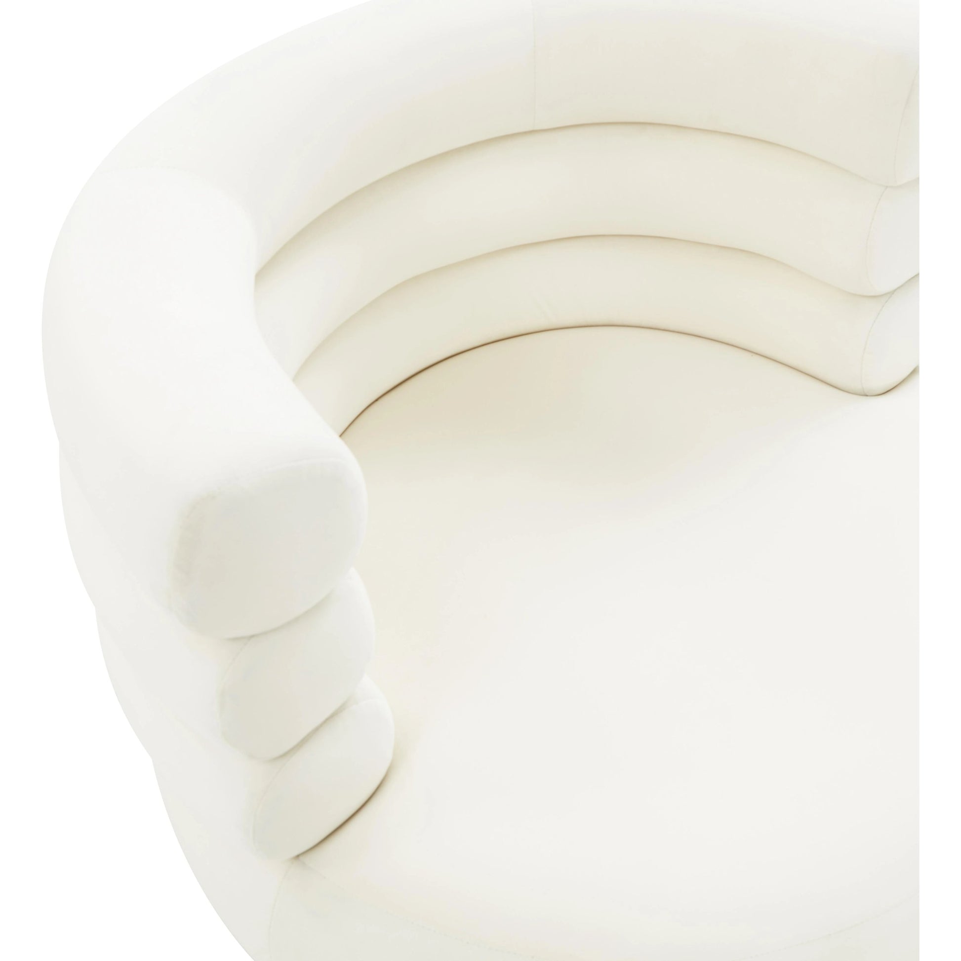 Naomi Velvet Swivel Chair by TOV Furniture. Made from velvet, pine, plywood in a modern style.