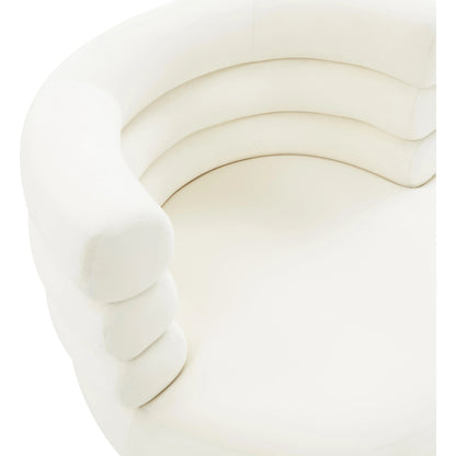 Naomi Velvet Swivel Chair by TOV Furniture. Made from velvet, pine, plywood in a modern style.