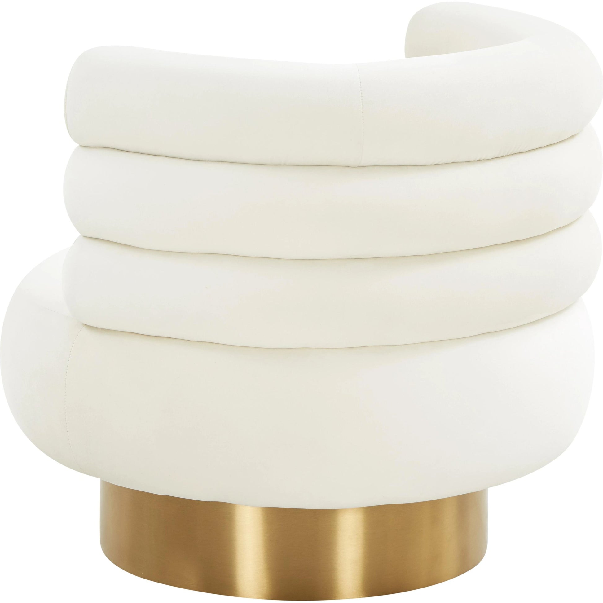 Naomi Velvet Swivel Chair by TOV Furniture. Made from velvet, pine, plywood in a modern style.