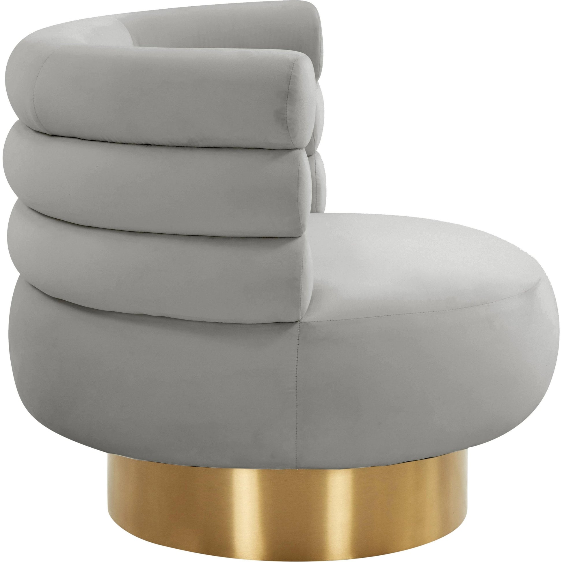 Naomi Velvet Swivel Chair by TOV Furniture. Made from velvet, pine, plywood in a modern style.